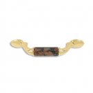 designer pull-500pulls-Polished BrassFinish-Baltic Brown