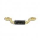 designer pull-500pulls-Polished Brass Finish-Emerald Pearl