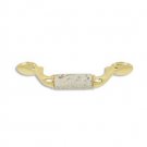 designer pull-500pulls-Polished Brass Finish-Kashmire White