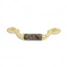 designer pull-500pulls-Polished Brass Finish-Tropical Brown