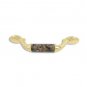 designer pull-500pulls-Polished Brass Finish-Tropical Brown