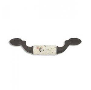 designer pull-500pulls-Rustic Bronze Finish-Kashmire White