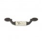 designer pull-500pulls-Rustic Bronze Finish-Kashmire White