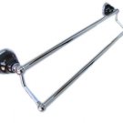 double bar-Absolute Black-Pole with chrome finished