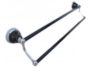 Double bar-Absolute Black-pole with stone finished