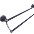 Double bar-Dakota Mahogany-pole with stone finished