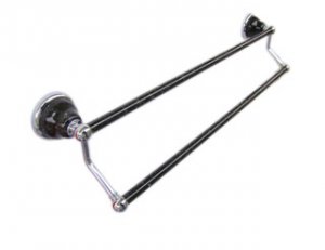 Double bar-Emerald Pearl-pole with stone finished