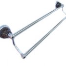 Double bar-Tan Brown-pole with chrome finished