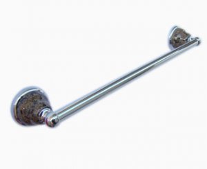 Towel bar short-Tropic Brown-pole with chrome finished