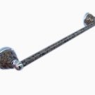 Towel bar short-Tropic Brown-pole with stone finished
