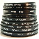 Lot of 9 Lens Filters 46 49 52 58 mm Diameter Hoya Coaster Quantaray Skylight Lot of 9 Lens Filters 46 49 52 58 mm Diameter Hoya Coaster Quantaray Skylight