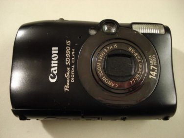 LikeNew Canon Powershot SD990 14MP Digital Camera IXUS 980 - Black