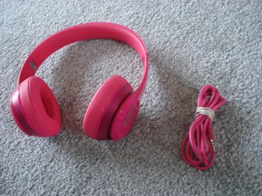 beats solo pink wired