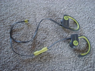 Very Nice Beats by Dr. Dre Powerbeats 2 Ear-Hook Wireless Headphones - Yellow/Grey