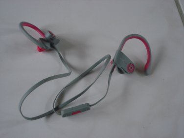 Very Nice Beats by Dr. Dre Powerbeats 2 Ear-Hook Wireless Headphones - Pink/Grey