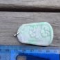 Certified100% natural undyed untreated 3-color jadeite jade large dragon pendant
