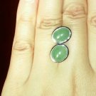Certified Untreated Undyed 14k Gold Jadeite Earrings. Large! Very Icy!!!