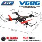 JJRC V686 5.8G FPV Headless Mode RC Quadcopter with HD Camera Monitor