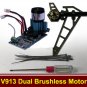 WLtoys V913 RC Helicopter Parts Upgraded Kit Dual Brushless Motor