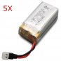 5 X DM007 RC Quadcopter Spare Part 7.4V 380Mah Battery