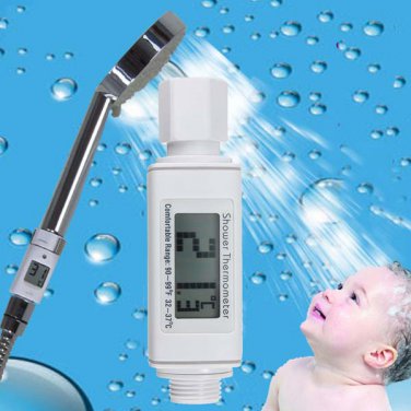 LCD Digital Accurate Shower Head Thermometer Meter For Baby Pregnant