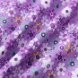 1 Set Purple 7 Assorted Striped Fabrics Charm Cotton Quilt