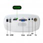 Mini Multimedia LED VGA Projector Home Cinema Support 1080P Input