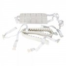 2pcs Cervical Vertebra Corrective Massager Device White