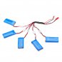 H107C-005 5x3.7V 500mAh Battery 2 to 5 Cable USB Charging Cable