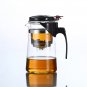 Heat Resistant Filtering Elegant Glass Teapot Teaset With 6 Teacups