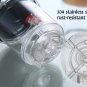 Heat Resistant Filtering Elegant Glass Teapot Teaset With 6 Teacups