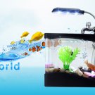 LCD Display Desktop LED Clock Lamp Light Digital Calendar Fish Tank