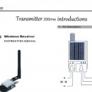 5.8G 200Mmw Wireless Audio Video Receiver And TS58200 Transmitter