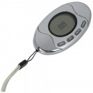 2 in 1 Pedometer with Fat and Calorie Analyzer Silver