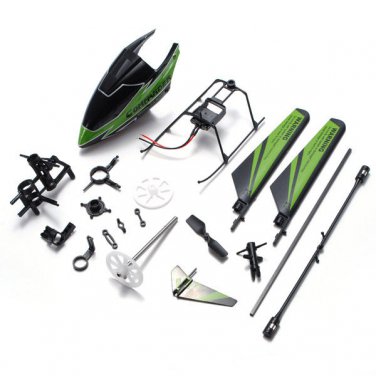 WLtoys V911-1 Green RC Helicopter Accessories Bag with Vertical Tail