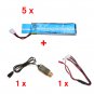 5 x WLtoys V930 V977 RC Heli Parts 3.7V 520mAh 30C Upgraded Battery