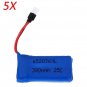 5 x Upgraded 25C 3.7V 380MAH Battery For Hubsan H107 X4 Ladybird UDI Wltoys V202