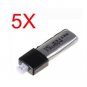 5 x New Plug Version WLtoys V911 3.7V 120mAh Li-Poly battery