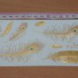 Elegant heart feather design gold tattoos on arm, cool party skin art female breast metallic tattoo