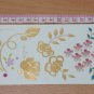 Sexy gold flower transfer tattoo for girl, fashion body art water proof floral temporary tattoo