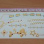 Girl&acirc;��s flash gold anklet temporary tattoo sticker skin art in party gold jewelry tattoo art
