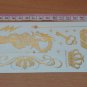 dragon sword gold fake tattoo art, coolest man art skin art bling crown and diamond metallic tattoo