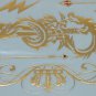 dragon sword gold fake tattoo art, coolest man art skin art bling crown and diamond metallic tattoo