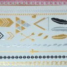 bracelet temporary tattoo ,party body art necklace design jewelry temporary silver tattoo sticker