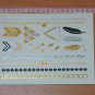 bracelet temporary tattoo ,party body art necklace design jewelry temporary silver tattoo sticker