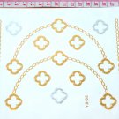 Simple design silver and gold wrist chain bracelet jewelry tattoo for party skin art for girls