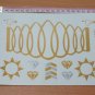 Gold bracelet metallic tattoo ,cool metallic gold sun totem transfer tattoo silver diamond tattoo