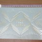 Simple flash metallic geometric line temporary body art tattoo, unique quote tattoo