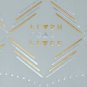 Simple flash metallic geometric line temporary body art tattoo, unique quote tattoo