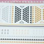 Cool western tribal style flash triangle pattern geometric metallic temporary tattoo